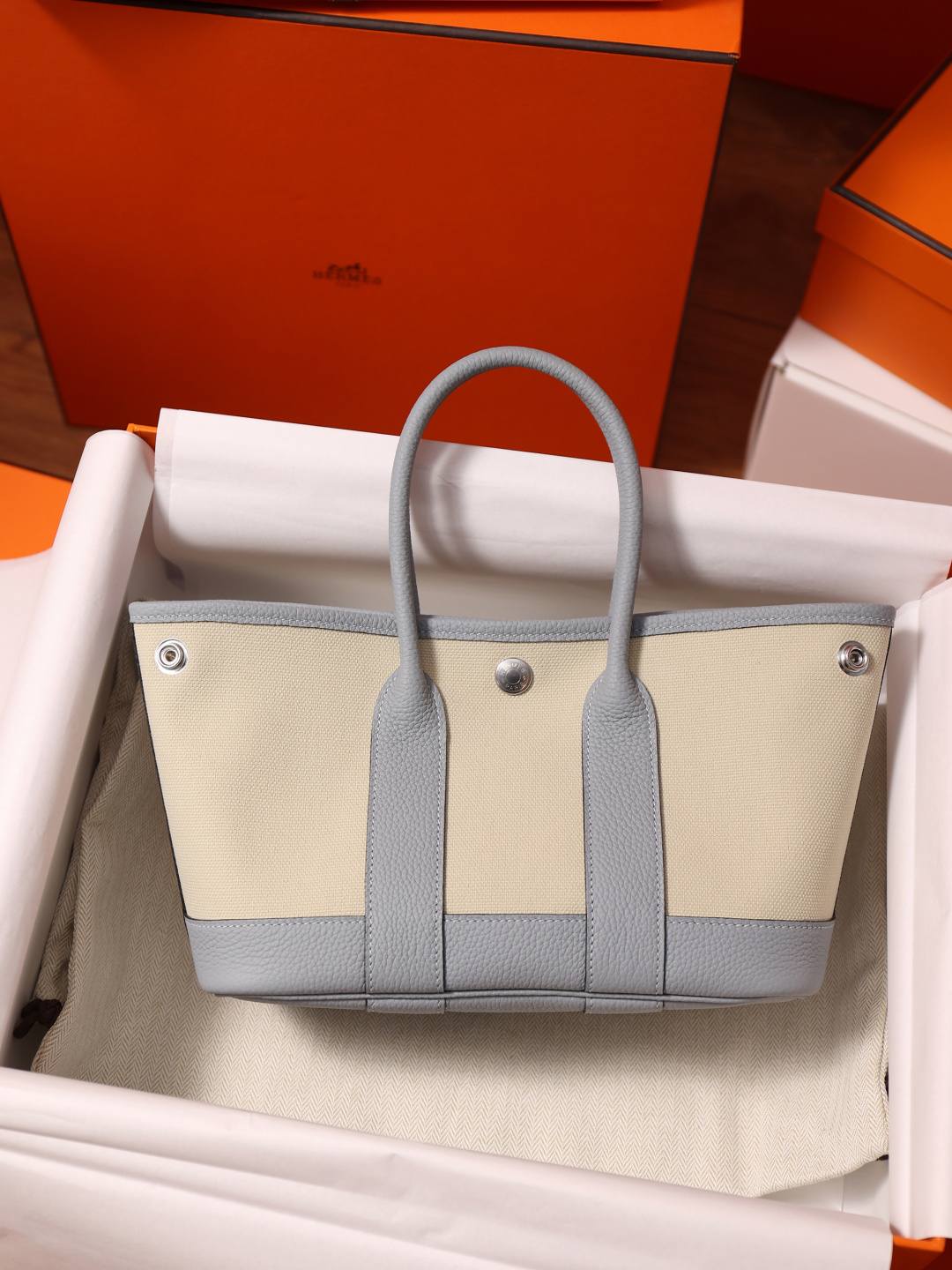 Shebag handmade Hermes Garden Party 23 bag in blue grey togo leather(Feb 2026 updated)-Best Quality designer Bag Review, and online shopping, designer bag ru Shebag handmade Hermes Garden Party 23 bag in blue grey togo leather(Feb 2026 updated)-Best Quality designer Bag Review, and online shopping, designer bag ru