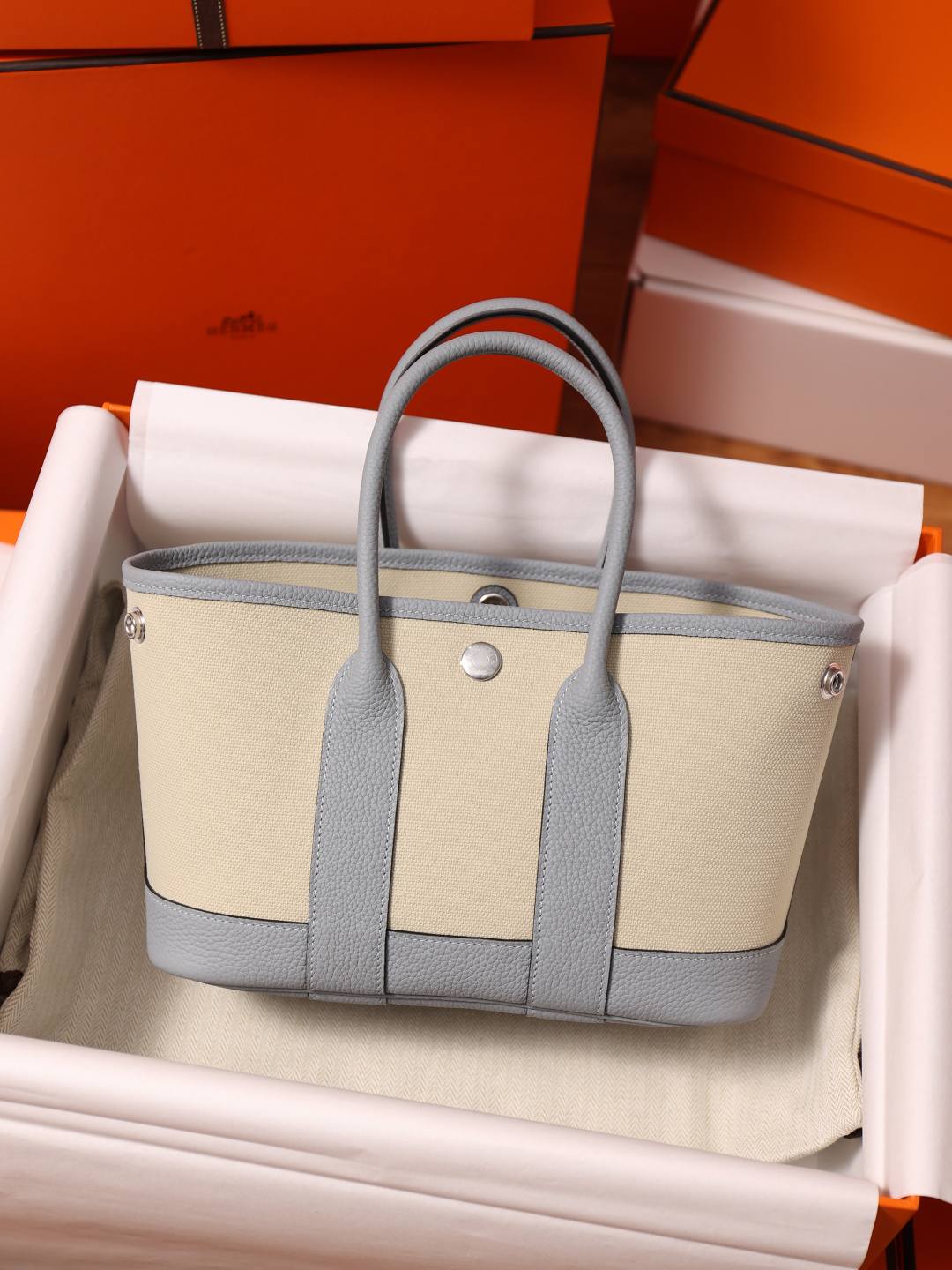 Shebag handmade Hermes Garden Party 23 bag in blue grey togo leather(Feb 2026 updated)-Best Quality designer Bag Review, and online shopping, designer bag ru Shebag handmade Hermes Garden Party 23 bag in blue grey togo leather(Feb 2026 updated)-Best Quality designer Bag Review, and online shopping, designer bag ru