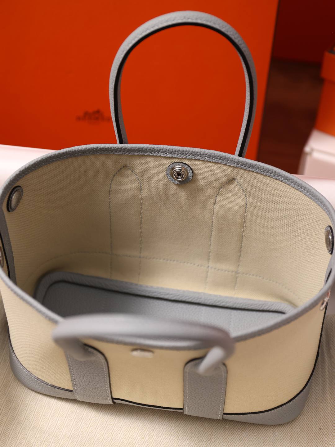 Shebag handmade Hermes Garden Party 23 bag in blue grey togo leather(Feb 2026 updated)-Best Quality designer Bag Review, and online shopping, designer bag ru Shebag handmade Hermes Garden Party 23 bag in blue grey togo leather(Feb 2026 updated)-Best Quality designer Bag Review, and online shopping, designer bag ru