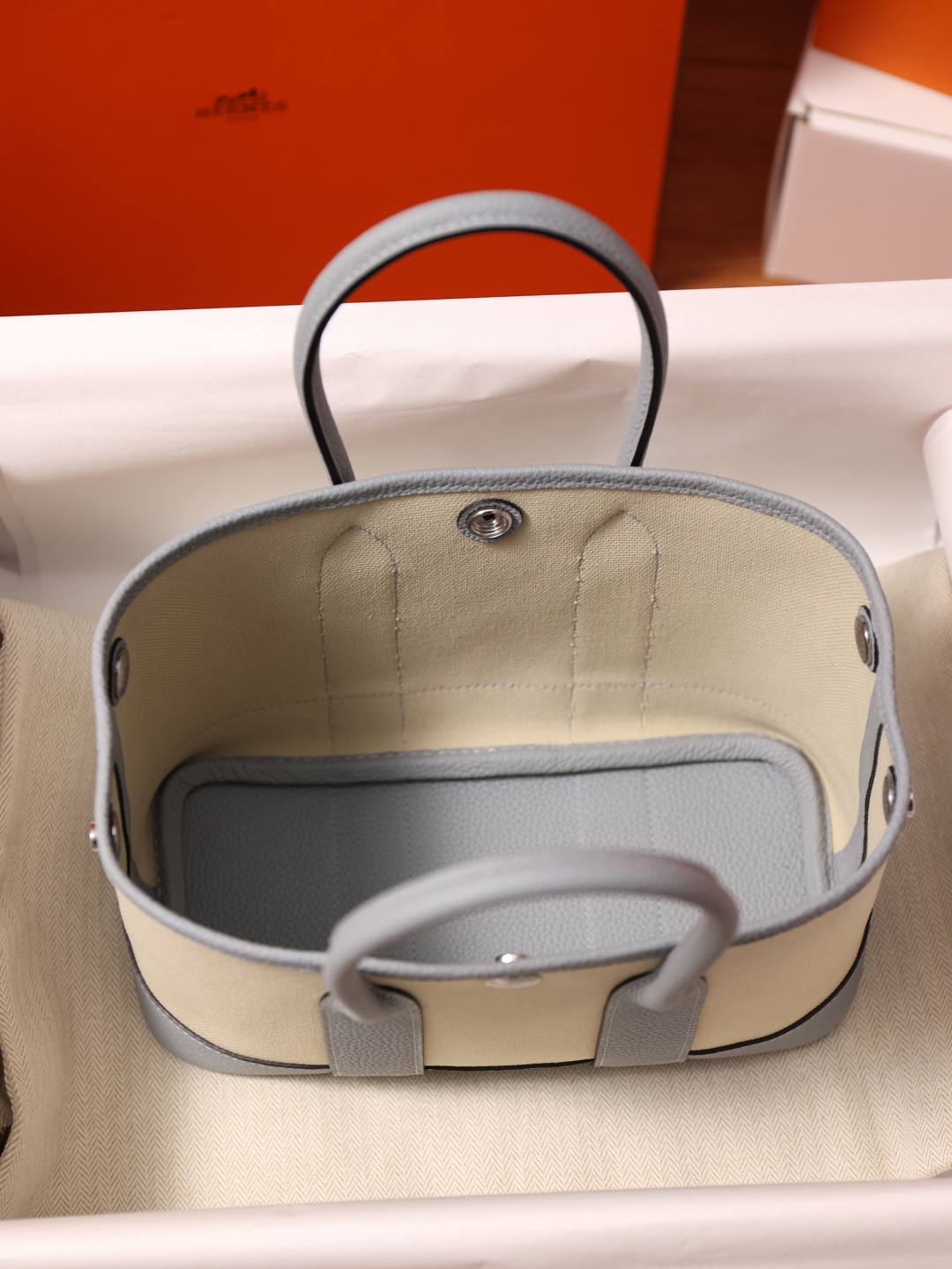Shebag handmade Hermes Garden Party 23 bag in blue grey togo leather(Feb 2026 updated)-Best Quality designer Bag Review, and online shopping, designer bag ru Shebag handmade Hermes Garden Party 23 bag in blue grey togo leather(Feb 2026 updated)-Best Quality designer Bag Review, and online shopping, designer bag ru