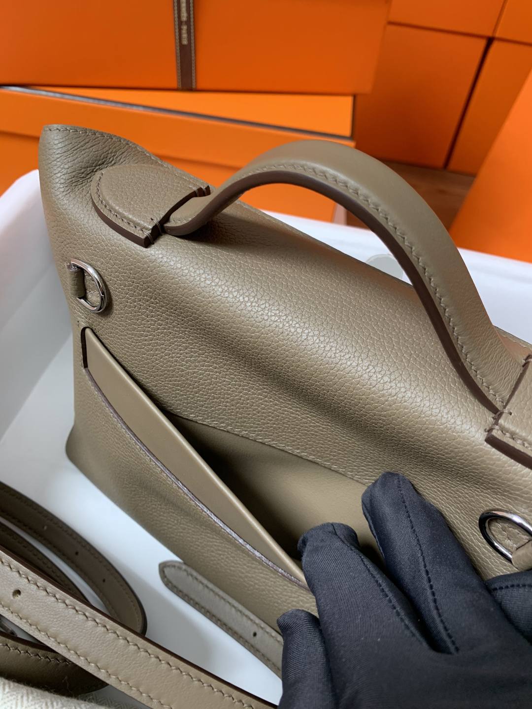 Shebag Handmade Hermes 2424 bag in grey review(Feb 2026 updated)-Best Quality designer Bag Review, and online shopping, designer bag ru