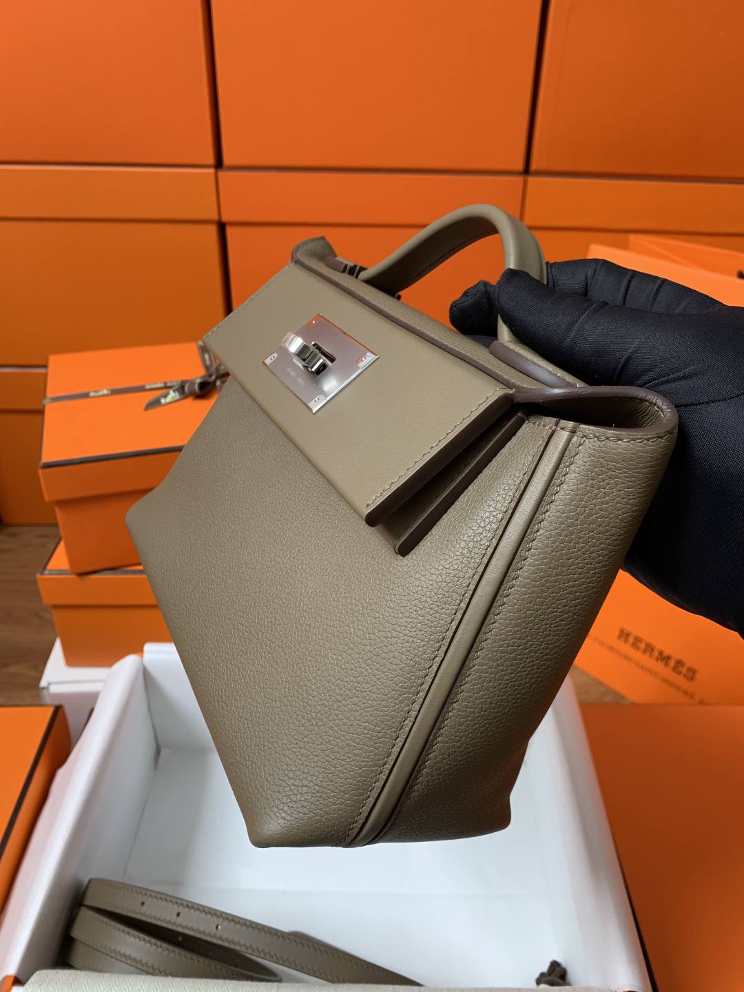 Shebag Handmade Hermes 2424 bag in grey review(Feb 2026 updated)-Best Quality designer Bag Review, and online shopping, designer bag ru