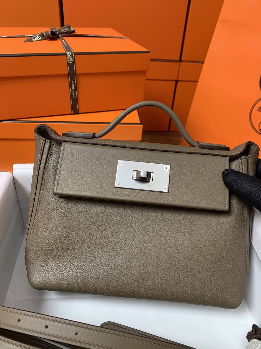 Shebag Handmade Hermes 2424 bag in grey review(Feb 2026 updated)-Best Quality designer Bag Review, and online shopping, designer bag ru