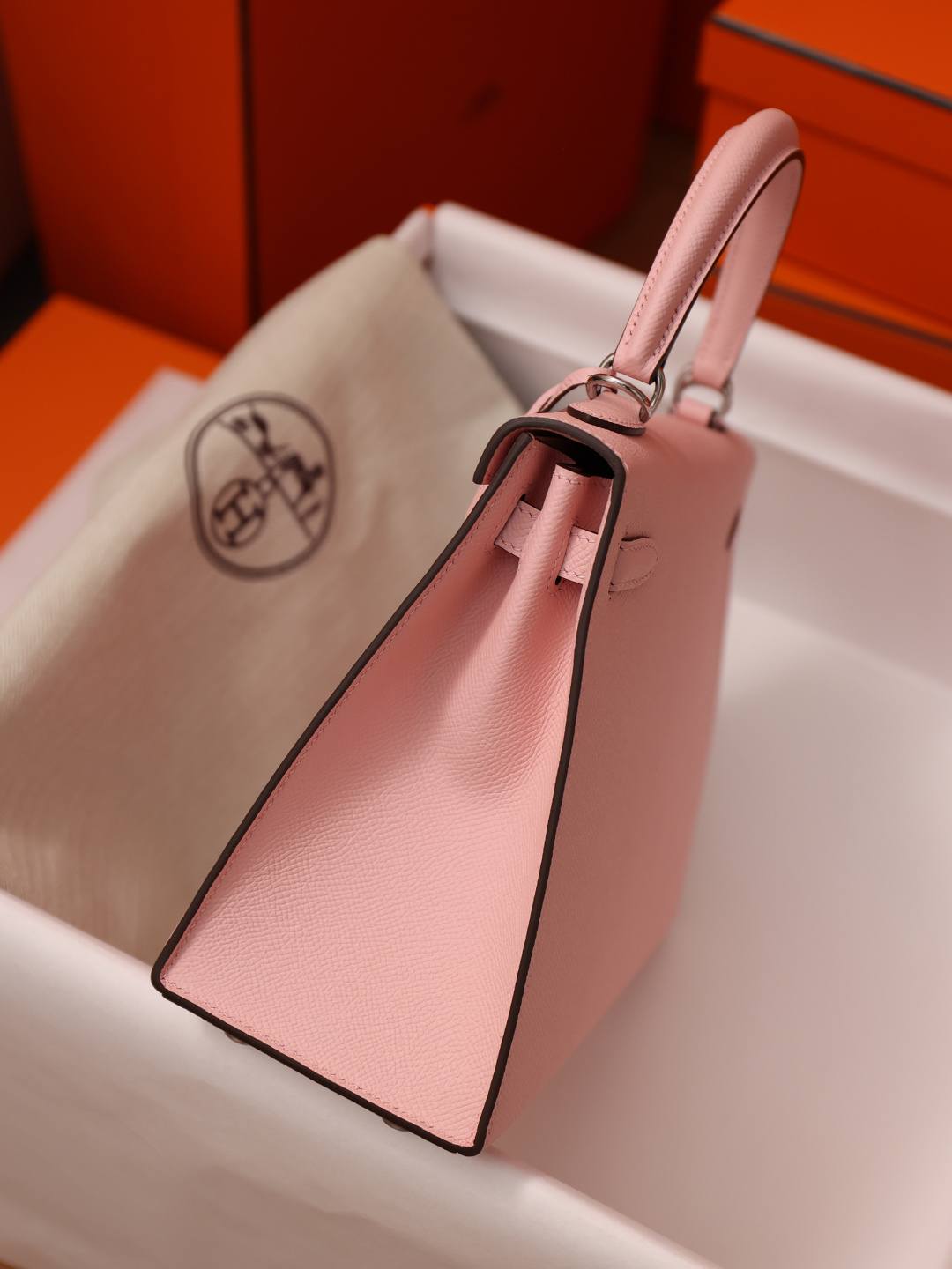 Shebag handmade Hermes Kelly 25 epsom pink out stitching(Feb 2026 updated)-Best Quality designer Bag Review, and online shopping, designer bag ru