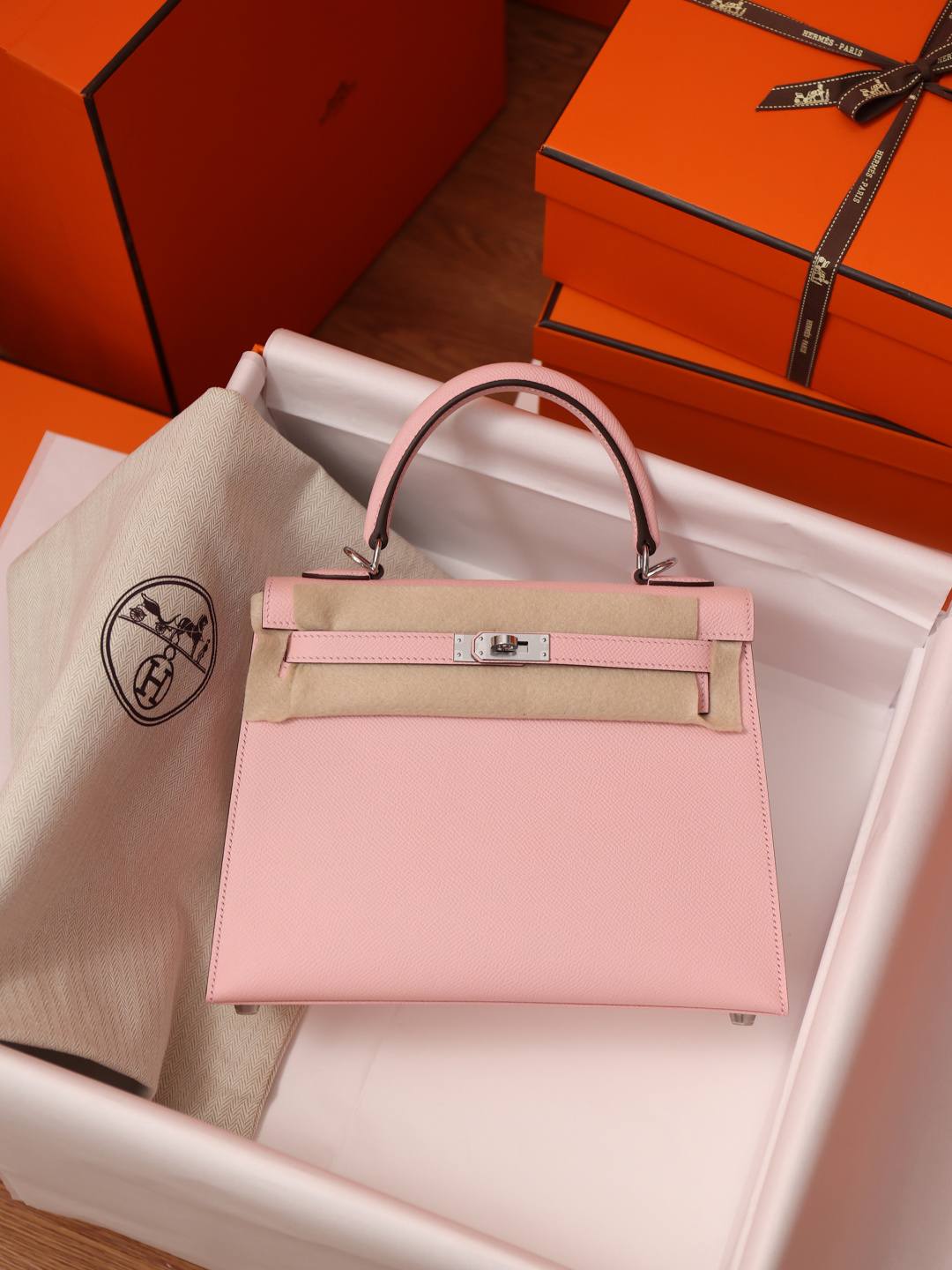 Shebag handmade Hermes Kelly 25 epsom pink out stitching(Feb 2026 updated)-Best Quality designer Bag Review, and online shopping, designer bag ru