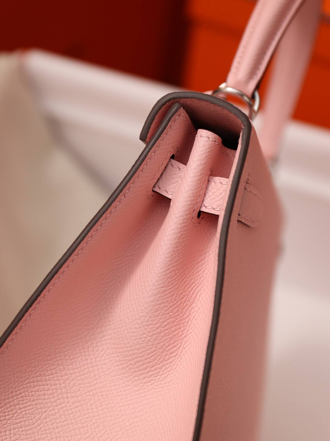 Shebag handmade Hermes Kelly 25 epsom pink out stitching(Feb 2026 updated)-Best Quality designer Bag Review, and online shopping, designer bag ru
