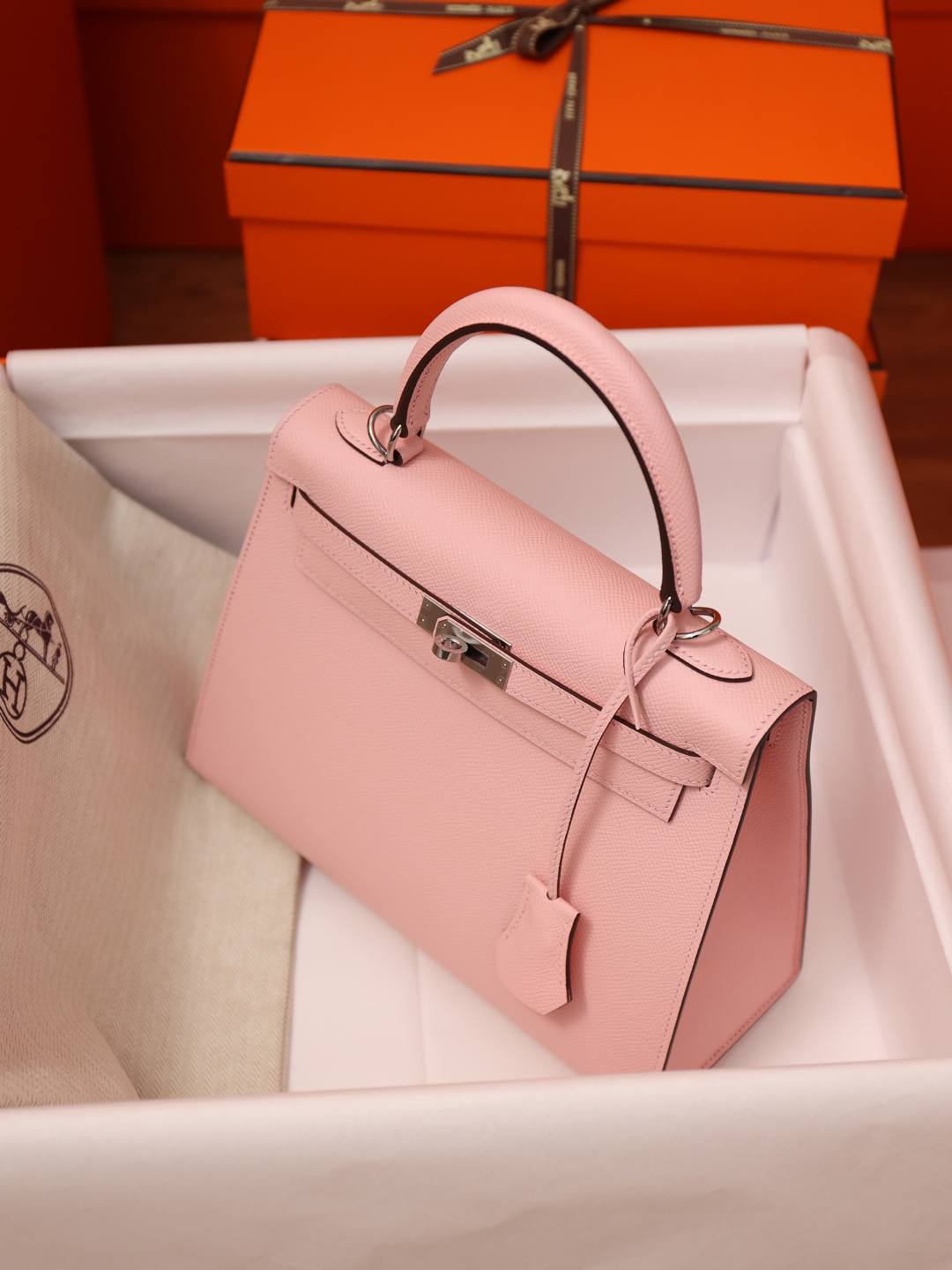 Shebag handmade Hermes Kelly 25 epsom pink out stitching(Feb 2026 updated)-Best Quality designer Bag Review, and online shopping, designer bag ru