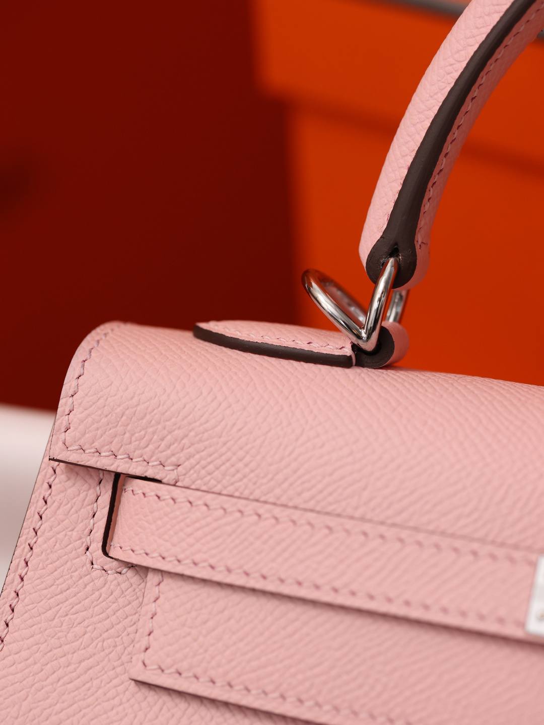 Shebag handmade Hermes Kelly 25 epsom pink out stitching(Feb 2026 updated)-Best Quality designer Bag Review, and online shopping, designer bag ru