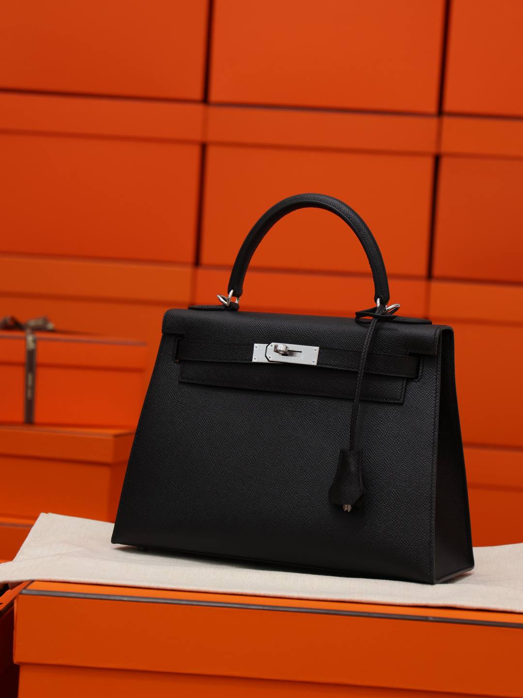 Shebag handmade Hermes Kelly 28 bag out stitching black Epsom leather bag review(Feb 2026 updated)-Best Quality designer Bag Review, and online shopping, designer bag ru