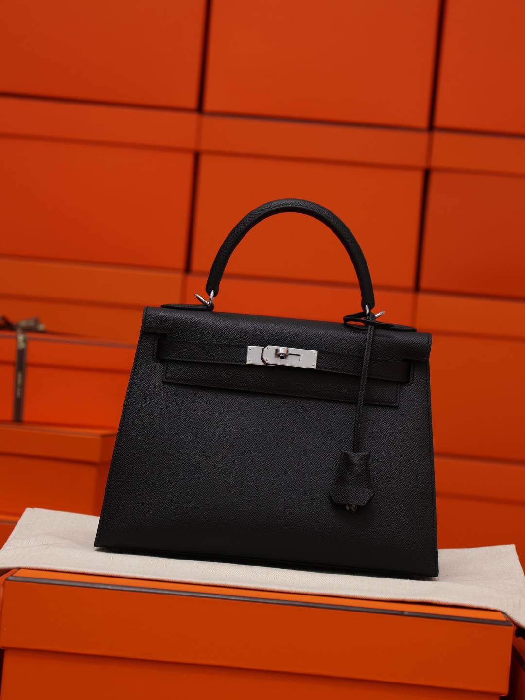 Shebag handmade Hermes Kelly 28 bag out stitching black Epsom leather bag review(Feb 2026 updated)-Best Quality designer Bag Review, and online shopping, designer bag ru