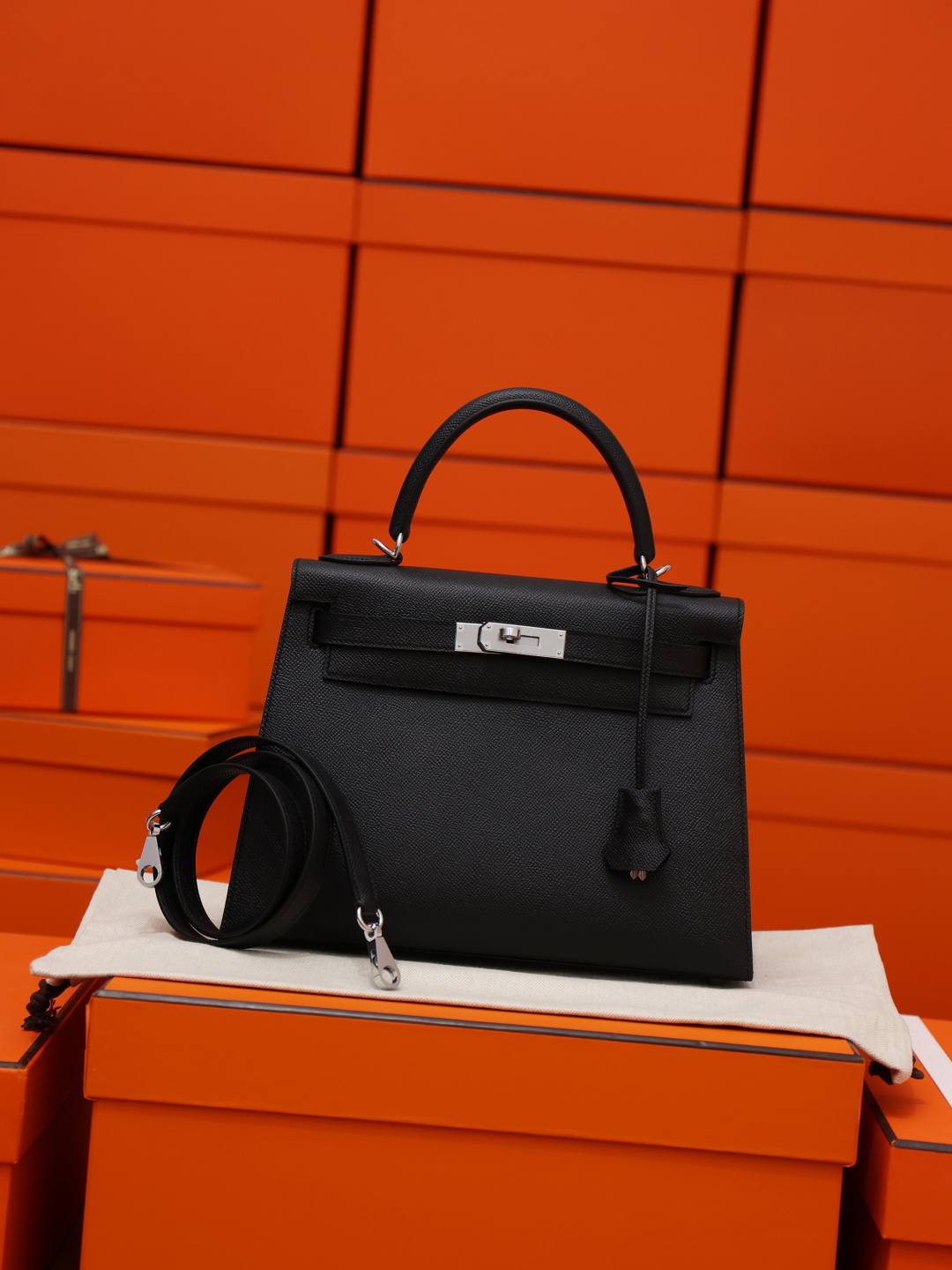 Shebag handmade Hermes Kelly 28 bag out stitching black Epsom leather bag review(Feb 2026 updated)-Best Quality designer Bag Review, and online shopping, designer bag ru