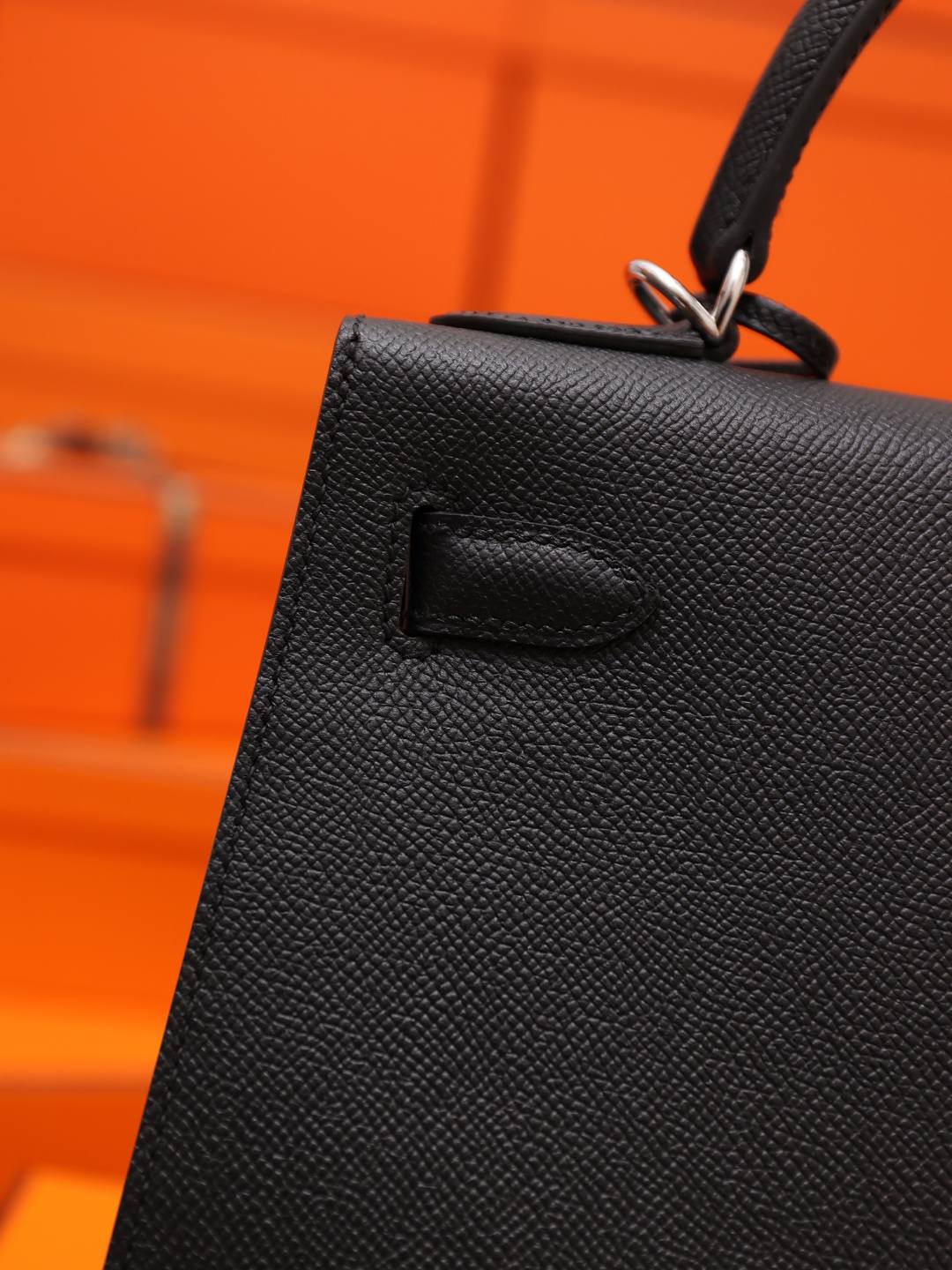 Shebag handmade Hermes Kelly 28 bag out stitching black Epsom leather bag review(Feb 2026 updated)-Best Quality designer Bag Review, and online shopping, designer bag ru