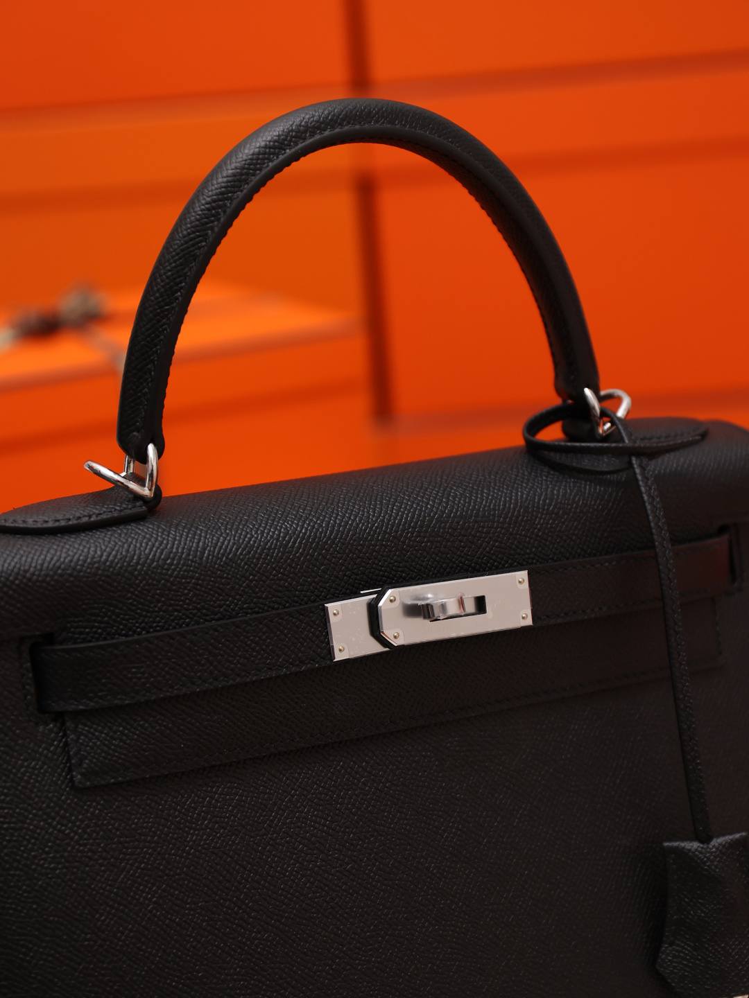 Shebag handmade Hermes Kelly 28 bag out stitching black Epsom leather bag review(Feb 2026 updated)-Best Quality designer Bag Review, and online shopping, designer bag ru