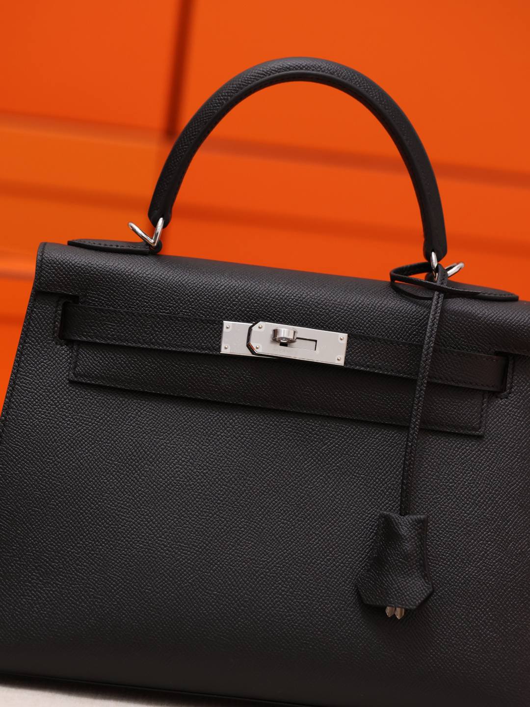 Shebag handmade Hermes Kelly 28 bag out stitching black Epsom leather bag review(Feb 2026 updated)-Best Quality designer Bag Review, and online shopping, designer bag ru