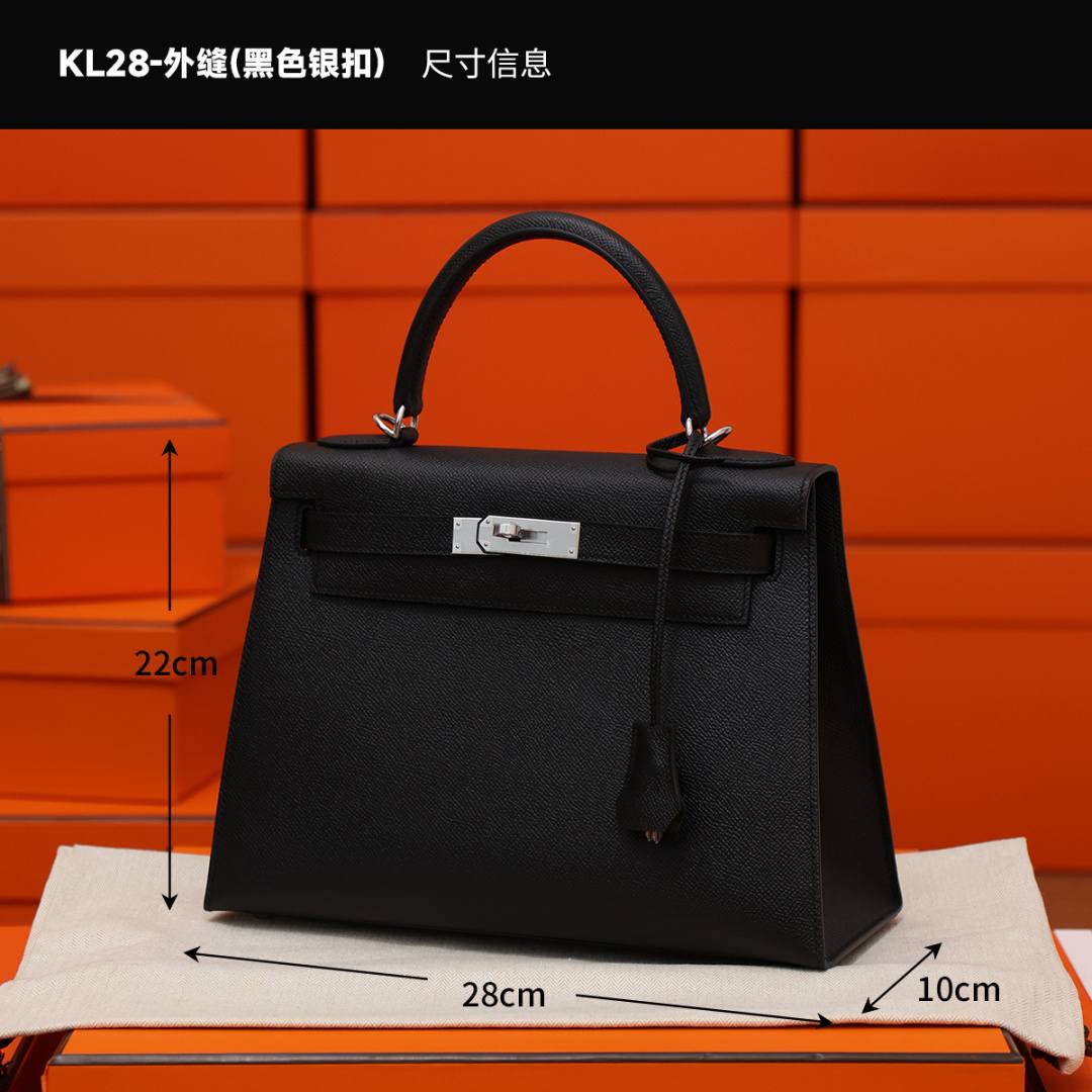 Shebag handmade Hermes Kelly 28 bag out stitching black Epsom leather bag review(Feb 2026 updated)-Best Quality designer Bag Review, and online shopping, designer bag ru