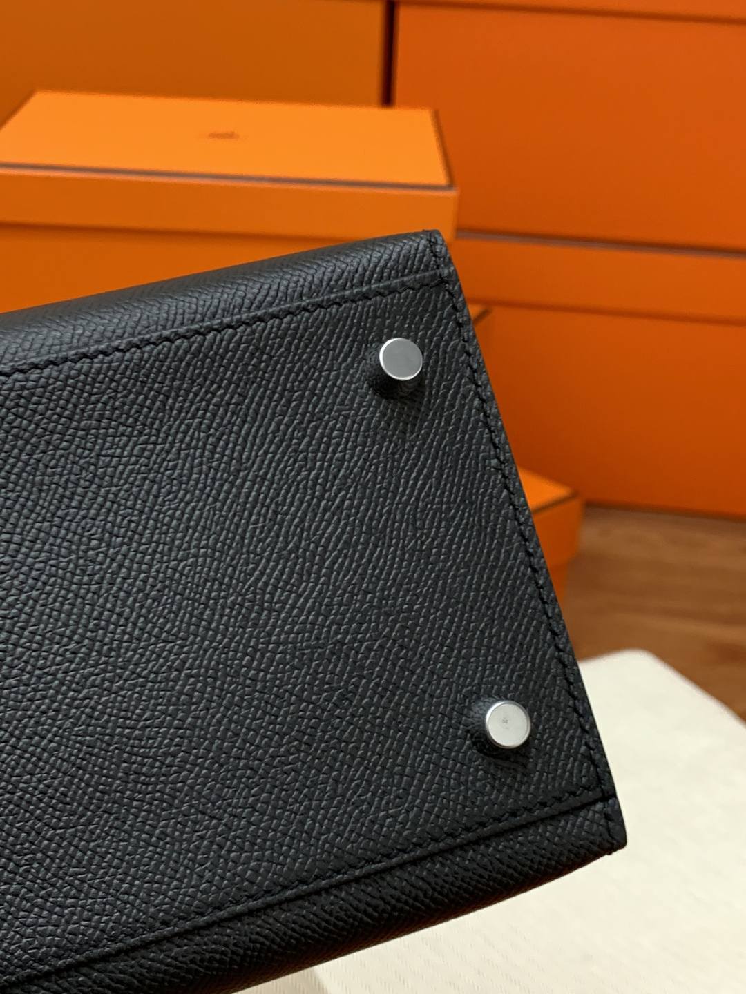 Shebag handmade Hermes Kelly 28 bag out stitching black Epsom leather bag review(Feb 2026 updated)-Best Quality designer Bag Review, and online shopping, designer bag ru