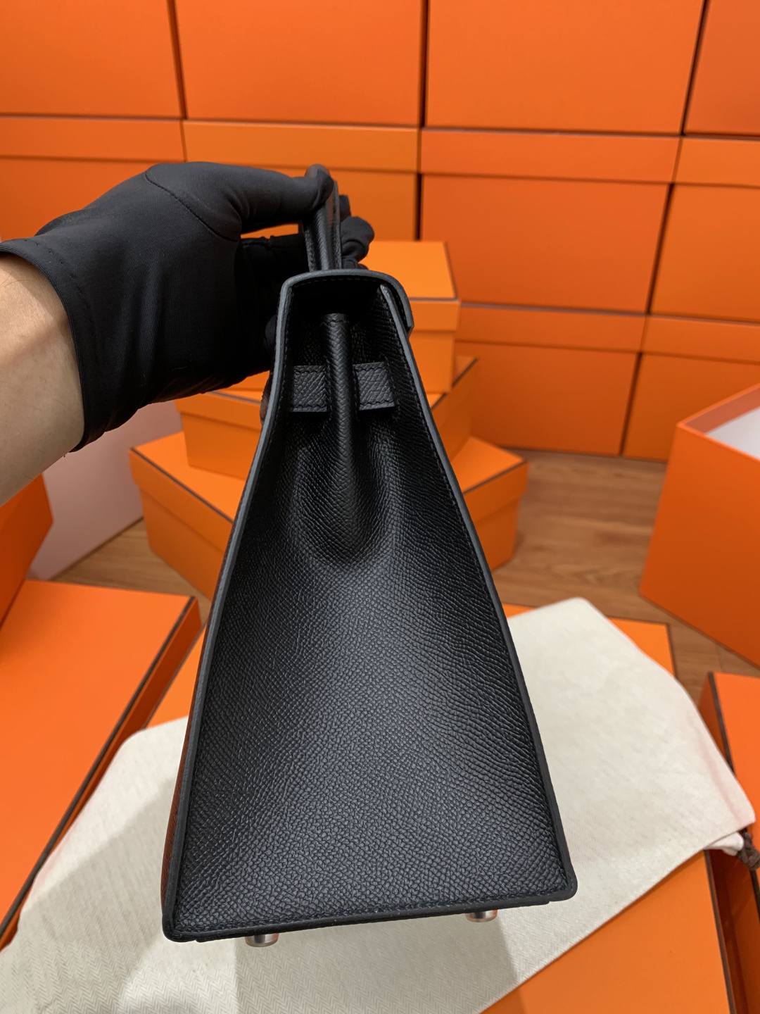 Shebag handmade Hermes Kelly 28 bag out stitching black Epsom leather bag review(Feb 2026 updated)-Best Quality designer Bag Review, and online shopping, designer bag ru