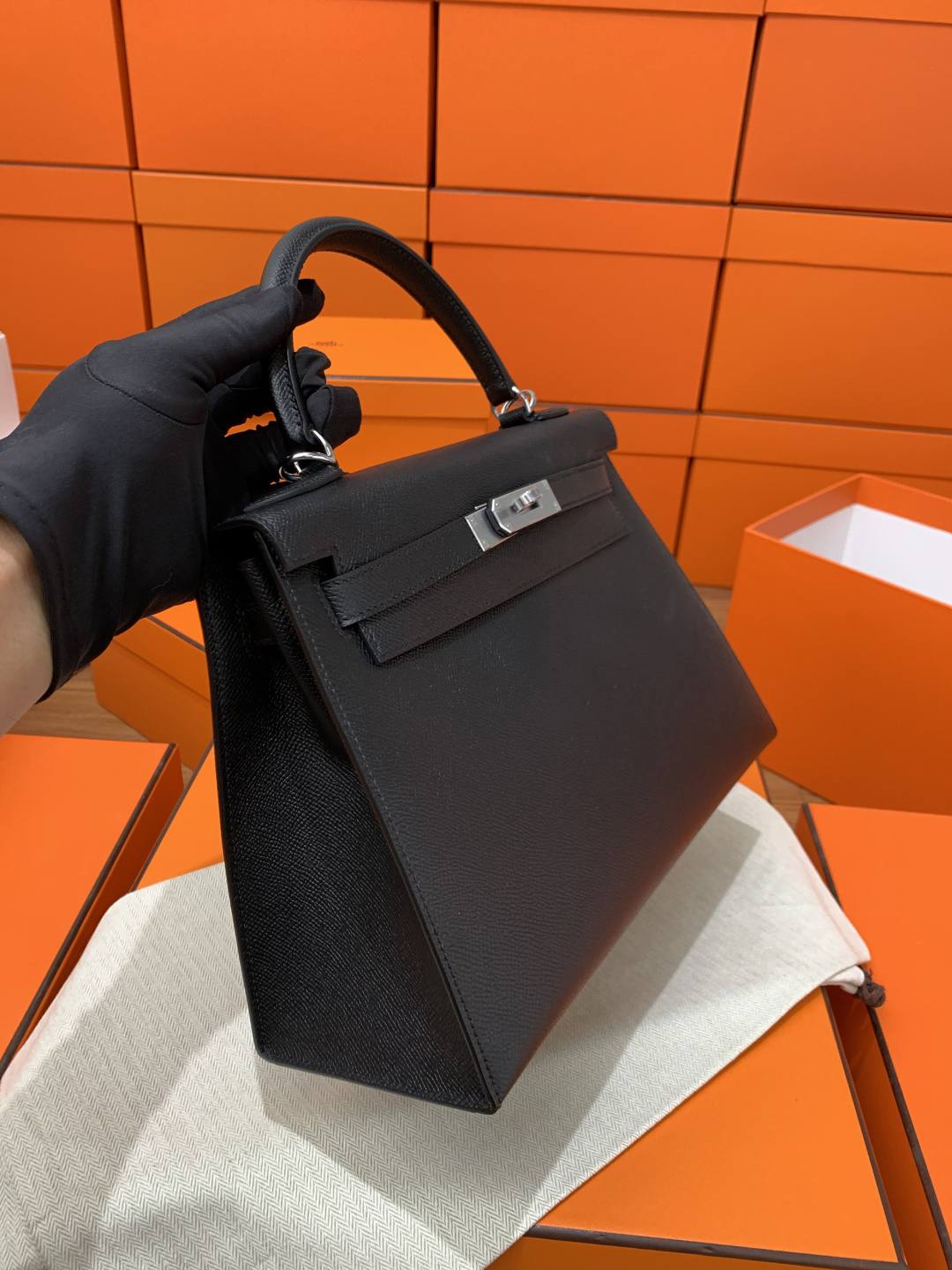 Shebag handmade Hermes Kelly 28 bag out stitching black Epsom leather bag review(Feb 2026 updated)-Best Quality designer Bag Review, and online shopping, designer bag ru