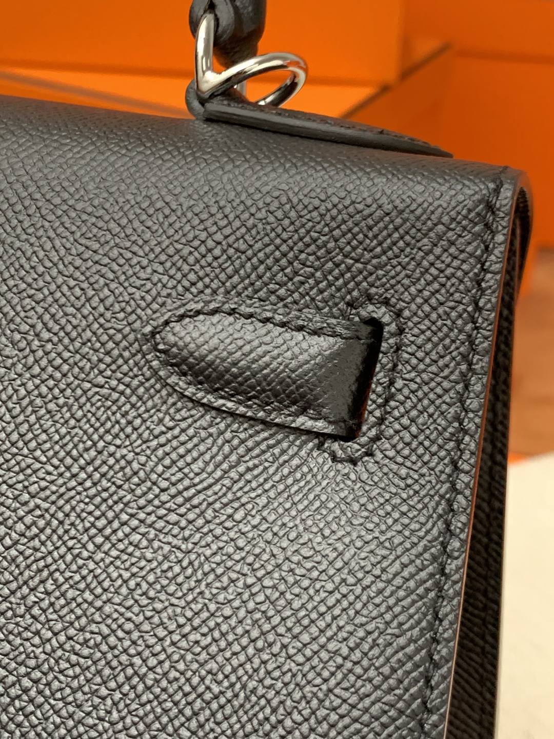 Shebag handmade Hermes Kelly 28 bag out stitching black Epsom leather bag review(Feb 2026 updated)-Best Quality designer Bag Review, and online shopping, designer bag ru