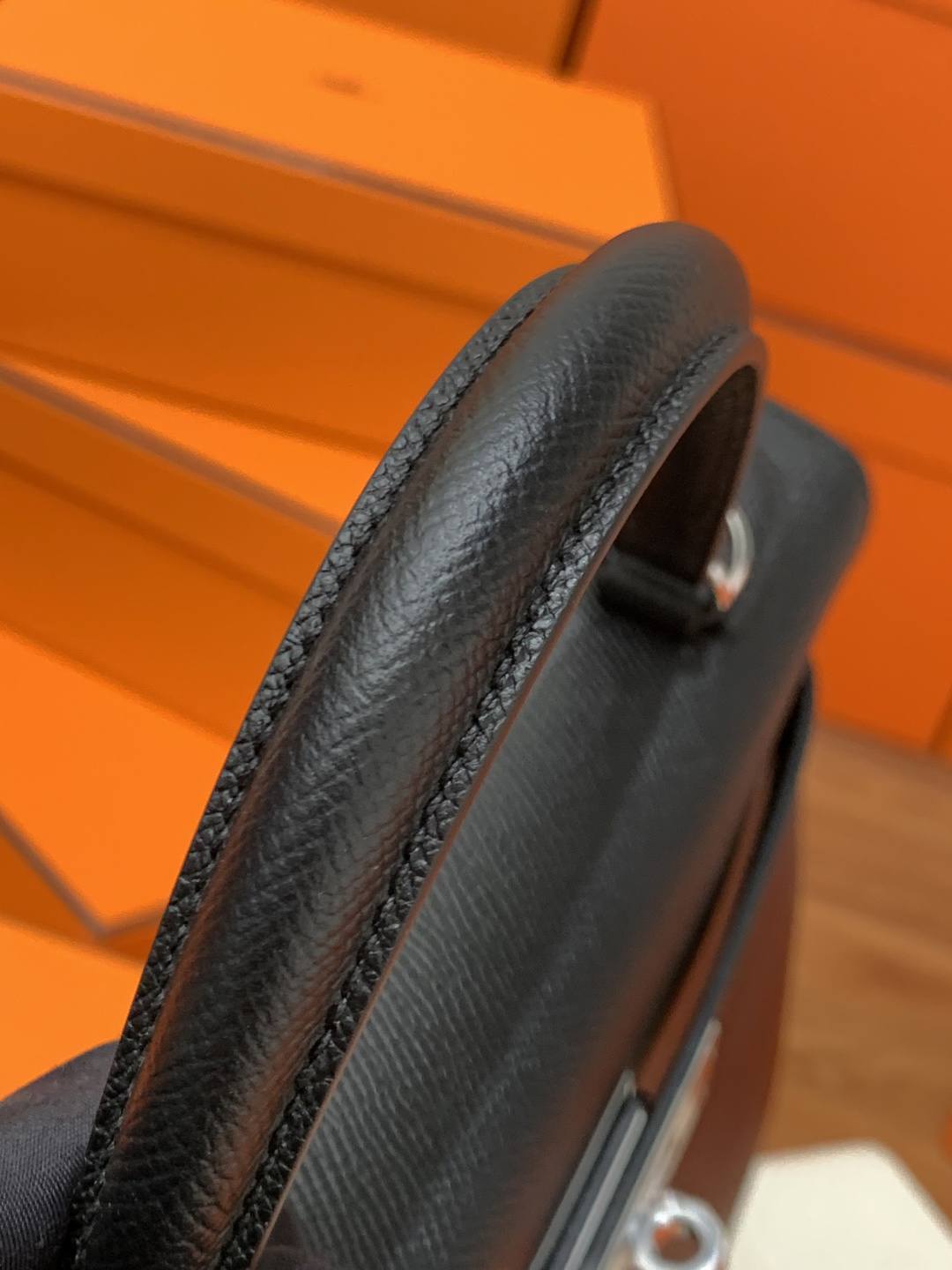 Shebag handmade Hermes Kelly 28 bag out stitching black Epsom leather bag review(Feb 2026 updated)-Best Quality designer Bag Review, and online shopping, designer bag ru