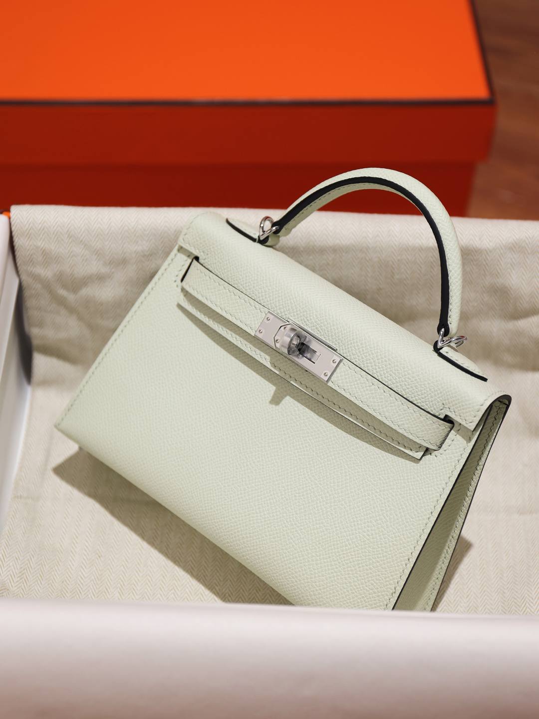 Shebag hand made Hermes Mini Kelly 2 bag in bubble green in epsom leather review(Feb 2026 updated)-Best Quality designer Bag Review, and online shopping, designer bag ru