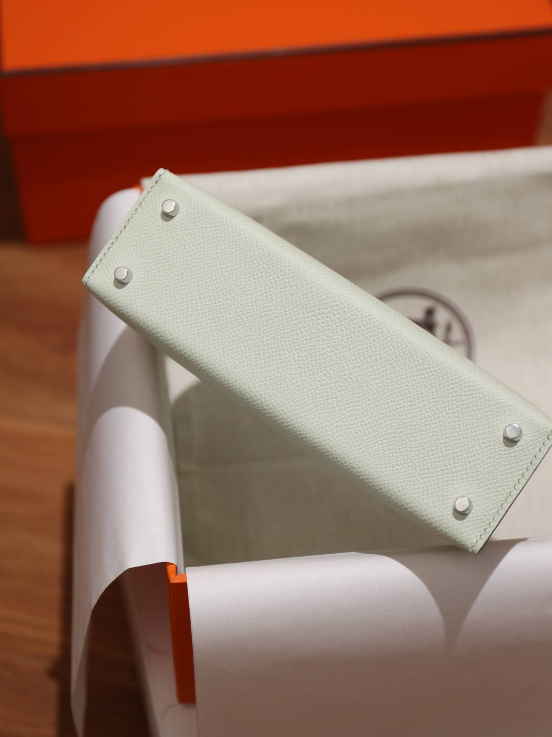 Shebag hand made Hermes Mini Kelly 2 bag in bubble green in epsom leather review(Feb 2026 updated)-Best Quality designer Bag Review, and online shopping, designer bag ru