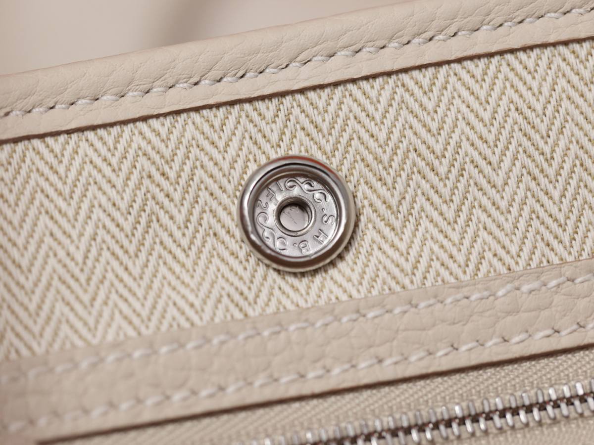 Shebag handmade Hermes Garden party 23 bag in togo white review (Mar 2026 updated)-Best Quality designer Bag Review, and online shopping, designer bag ru