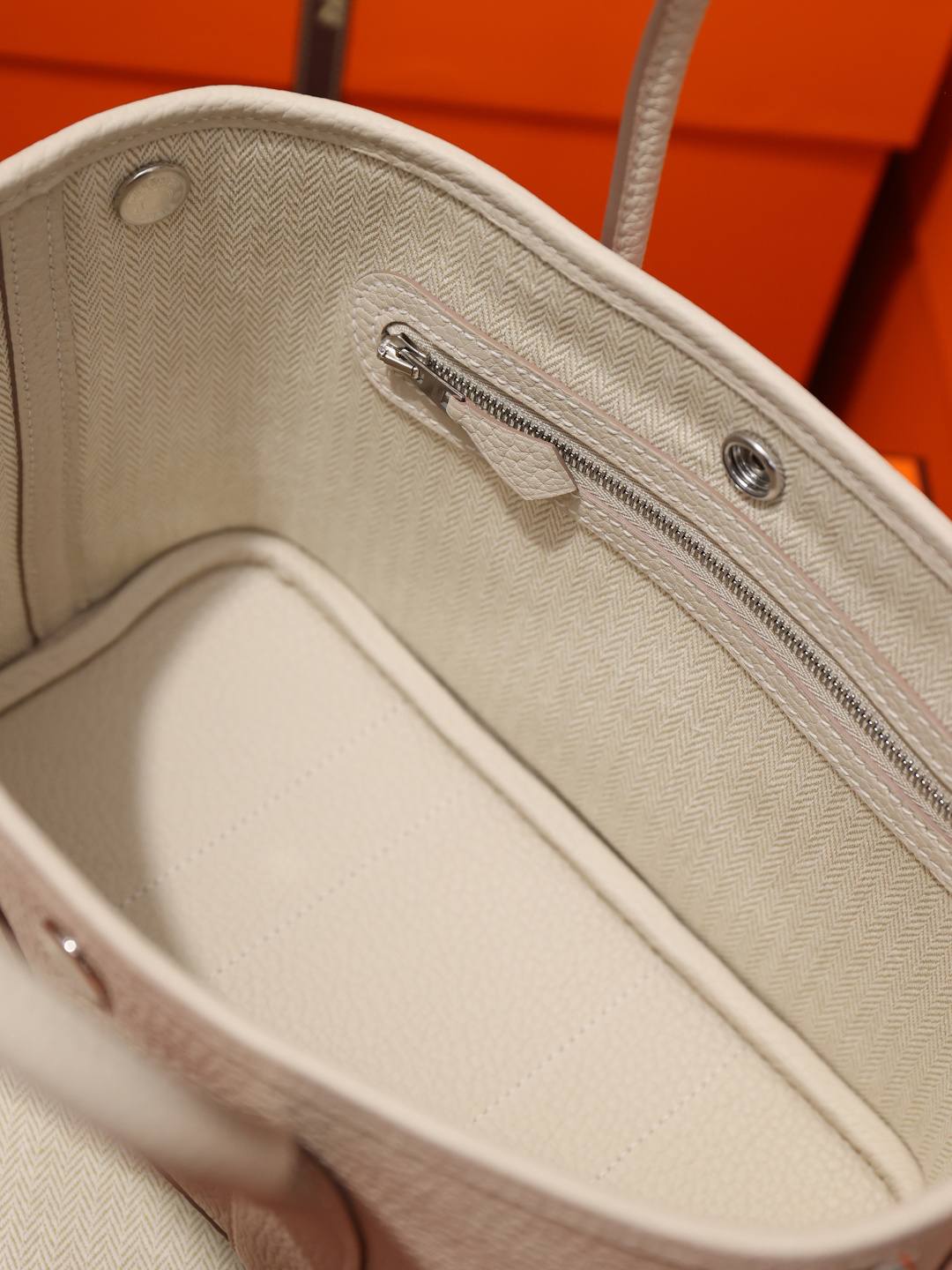 Shebag handmade Hermes Garden party 23 bag in togo white review (Mar 2026 updated)-Best Quality designer Bag Review, and online shopping, designer bag ru