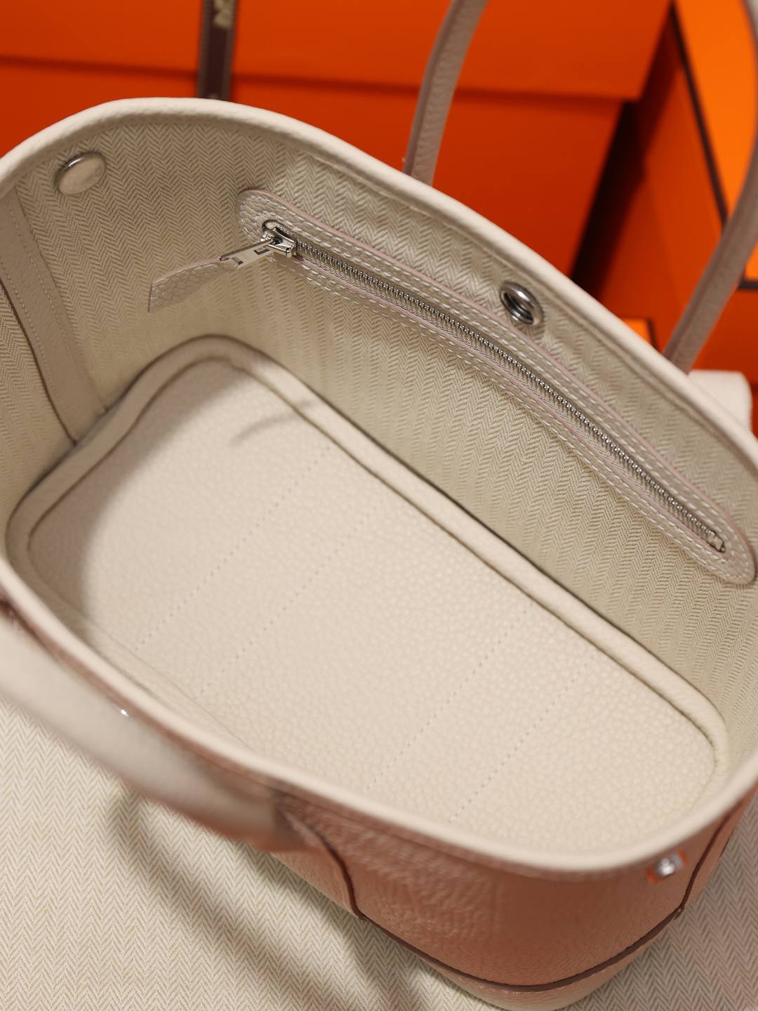 Shebag handmade Hermes Garden party 23 bag in togo white review (Mar 2026 updated)-Best Quality designer Bag Review, and online shopping, designer bag ru