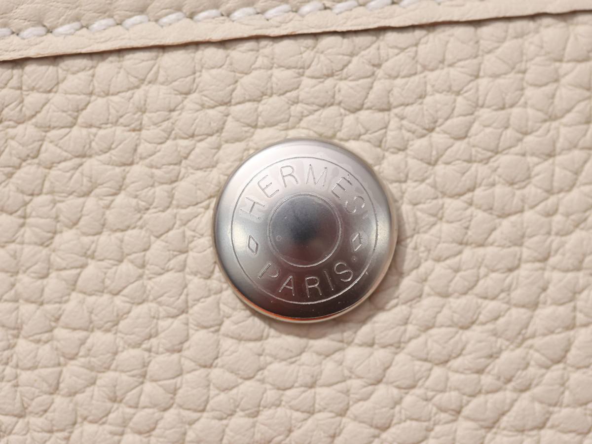 Shebag handmade Hermes Garden party 23 bag in togo white review (Mar 2026 updated)-Best Quality designer Bag Review, and online shopping, designer bag ru