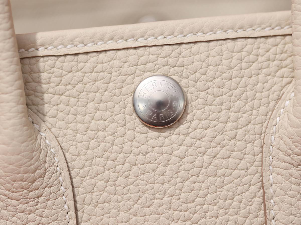 Shebag handmade Hermes Garden party 23 bag in togo white review (Mar 2026 updated)-Best Quality designer Bag Review, and online shopping, designer bag ru